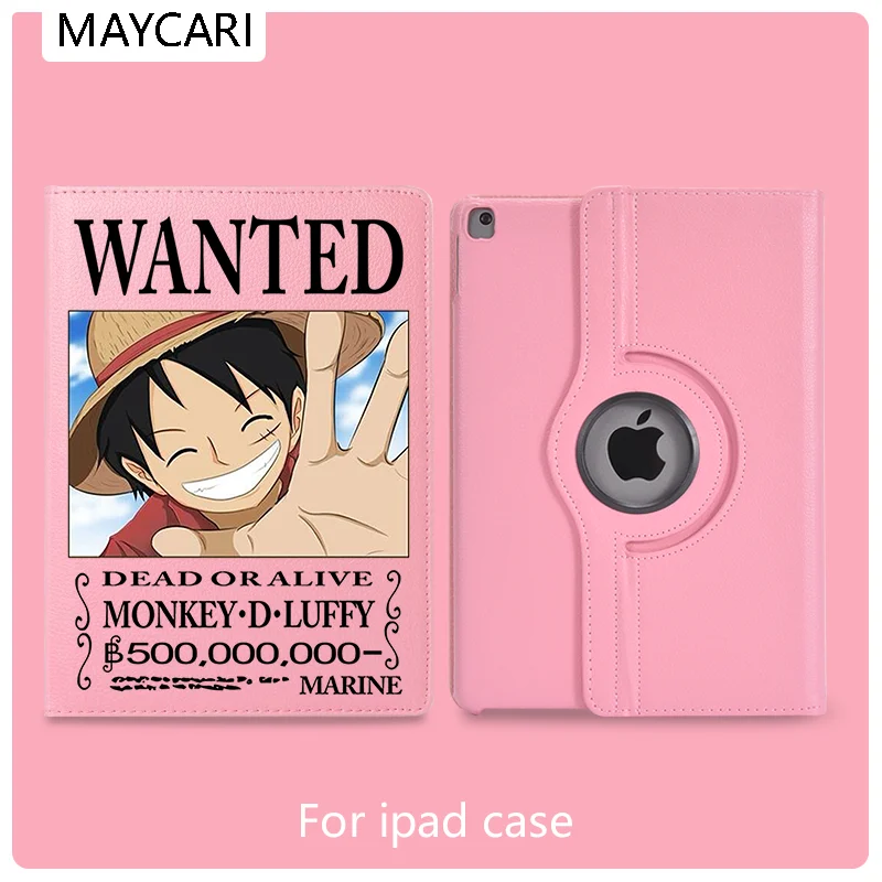 Кожаный чехол для Ipad 2 3 4 с поворотом на 360 ° цельный Luffy защитный 2020 iPad Pro 11 12 9 10 5 7