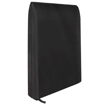 

NEW-Outdoor Folding Deck Chair Cover, Black Folding Courtyard, Garden, Sunbed, Deck Chair Cover, with Storage Bag 93 x 82CM