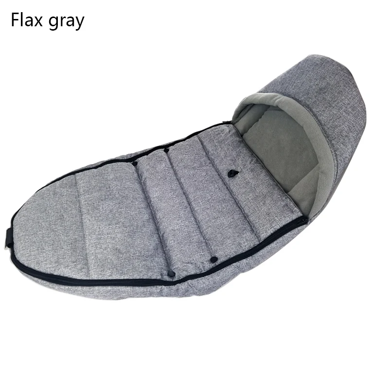 Универсальная детская коляска, зимние носки, сумка для сна, ветрозащитная для Yoya yoyo, коляска, теплая муфта, чехол для детской коляски, аксессуары - Цвет: Flax gray