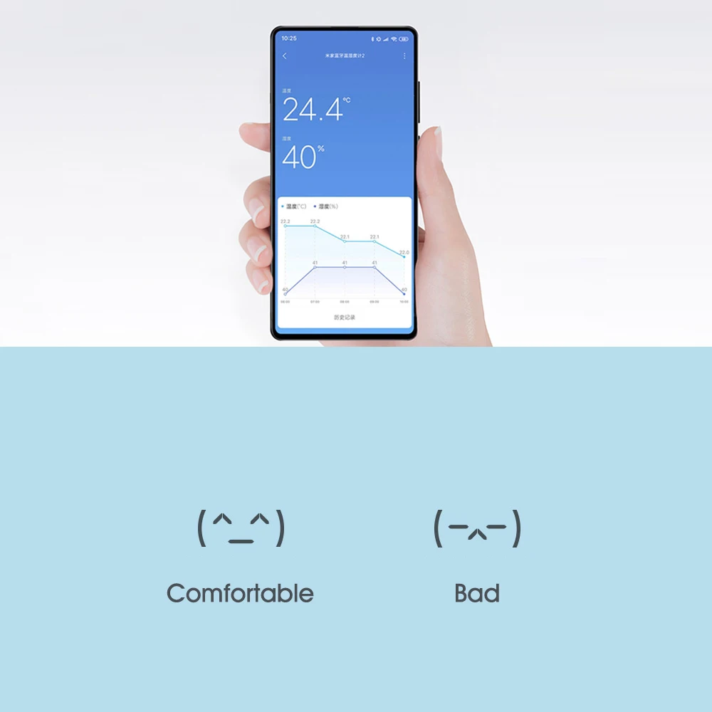 Беспроводной смарт термометр Xiaomi BT 2 цифровой гигрометр датчик влажности