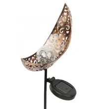 Пустой Железный лунный Солнечный свет наружное украшение сада железная подставка для цветов круглое висячее растение