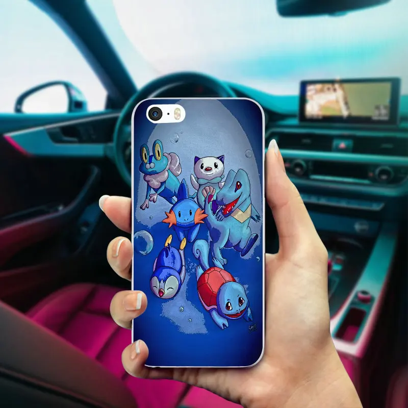 Мягкие силиконовые чехлы для мобильных телефонов из ТПУ, сумки для iPhone X, 10, 7, 6, 6s, 8 Plus, 4, 4S, 5, 5S, SE, 5C, чехол с покемонами, милый кавайный чехол