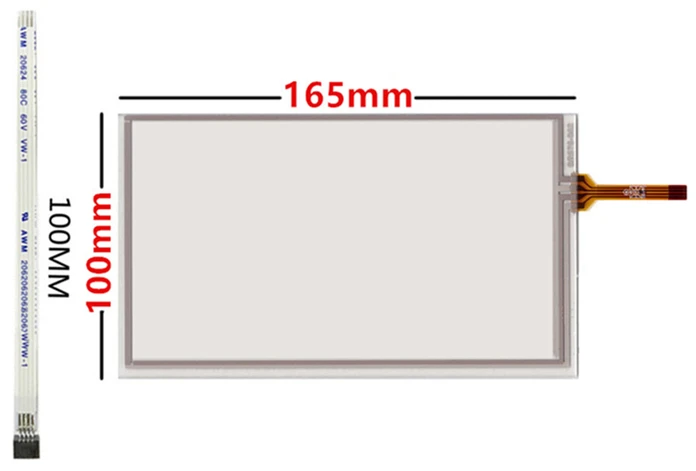 Universal Digitalizador Touch Screen Painel de Vidro para Carro Alta Compatibilidade At070tn90 Hsd070idw1 165 mm x 100 mm 7 - Imagem 3
