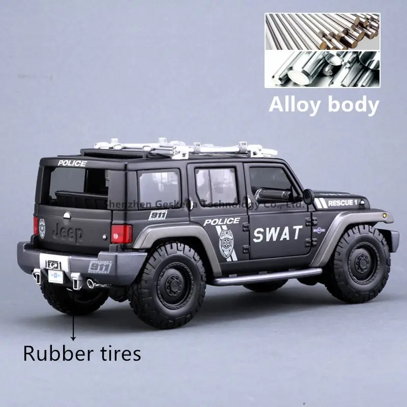 Maisto 1:18 Jeep полицейский автомобиль автомобильный брелок для автомобильных ключей