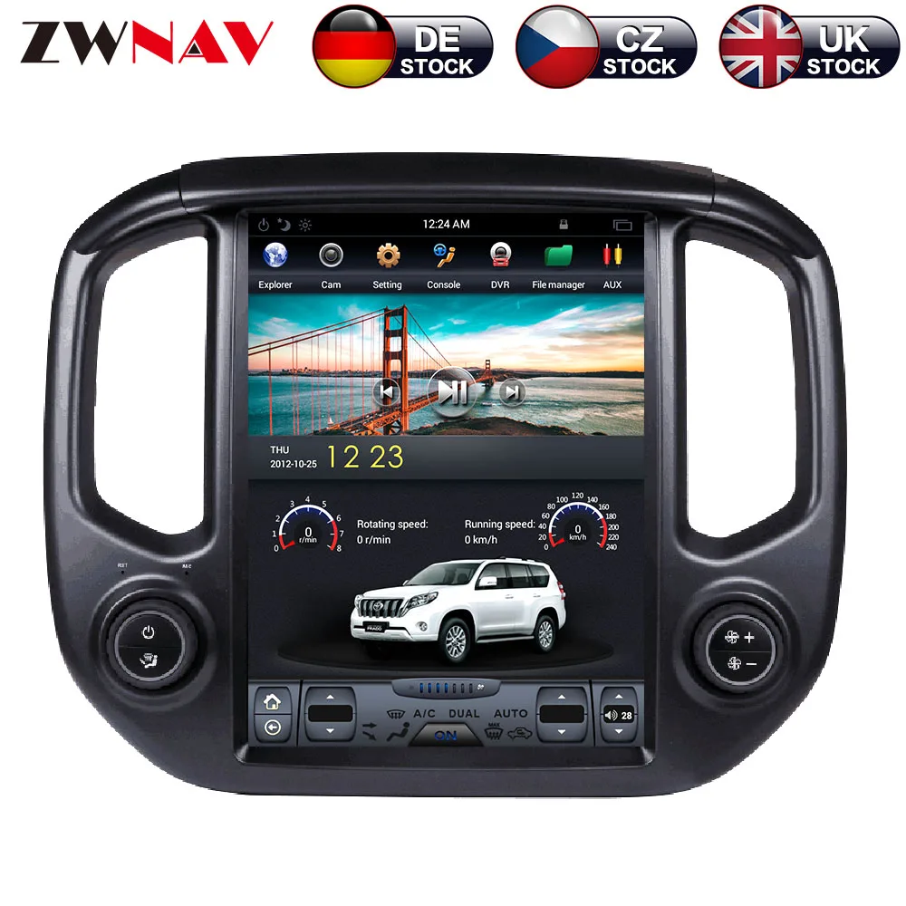 Excellent Android Tesla style Car GPS Navigation For Chevrolet Colorado/GMC CANYO headunit multimedia radio tape recorder IPS no DVD IPS 0
