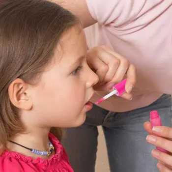 

100 Pcs 8ml Lip Gloss Bottle Lip Glaze Bottle Lip Brillant Container DIY Accessories with Cover for Ladies Girls (Rosy)