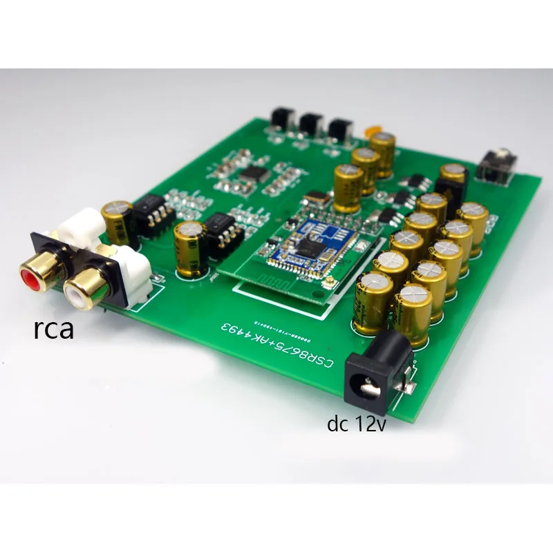 DC12V усилитель CSR8675 Bluetooth 5,0 декодер ЦАП Поддержка APTX HD AK4493EQ супер ES9038 полностью алюминиевая готовая машина