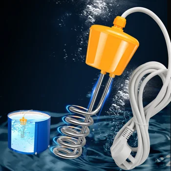 

3000W Bathtub Floating Heating Rod Inflatable Pool Water Heater with LED Thermometer with AU Plug (Yellow)