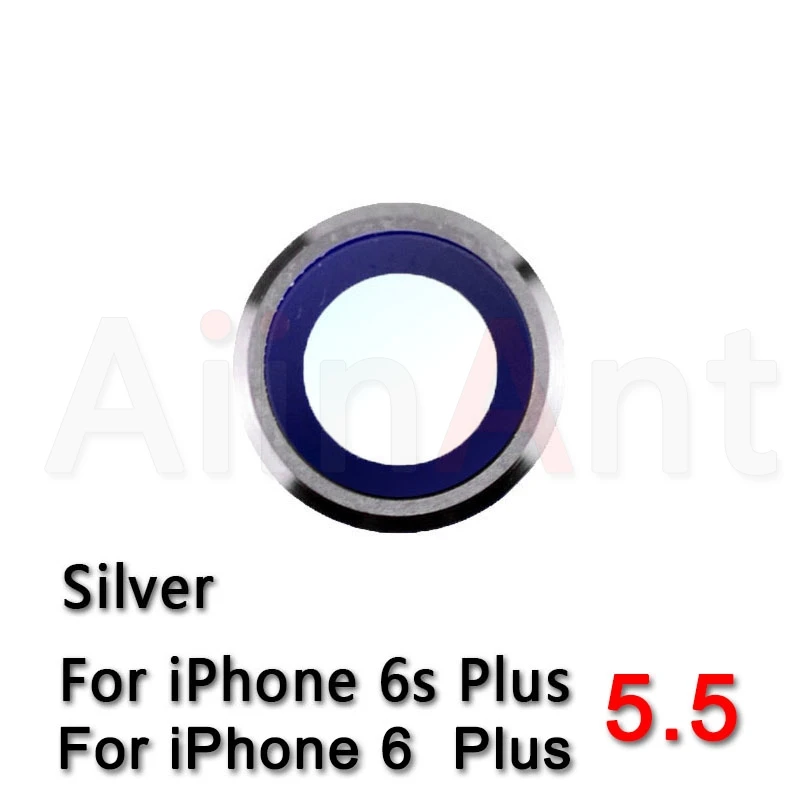 Оригинальное сапфировое стекло задняя камера Стекло кольцо для iPhone 6 6s Plus камера объектив кольцо Крышка Замена Ремонт Запчасти - Цвет: 6s Plus Silver