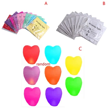 

10 pcs Paper Lanterns Floating On The Water Wishing Lights Holiday Decorative Lights