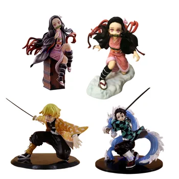 

Kimetsu no Yaiba Action Anime Figures Kamado Tanjirou Nezuko Demon Slayer Zenitsu Figurine Model Collector Xmas Demonic Toy Doll