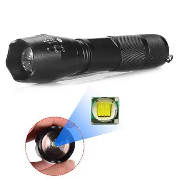 

LED Torch Flashlight Adjustable Focus Handheld Super Bright 1500 Lumens