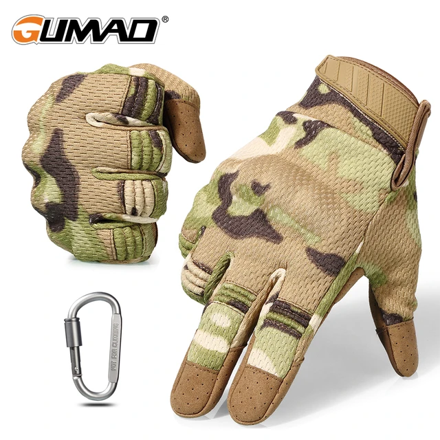 US $11.40 Touch Screen Multicam Camouflage Tactical Gloves Army Military Airsoft Outdoor Climbing Shooting Pa