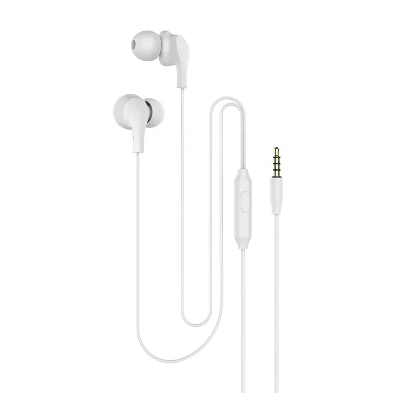 53D Stereo Bass Music Earphones Earbuds in ear Flat Mouth Headset Noise Reduction Earbuds With MIC for iPhoneHuaweiXiaoSamsung