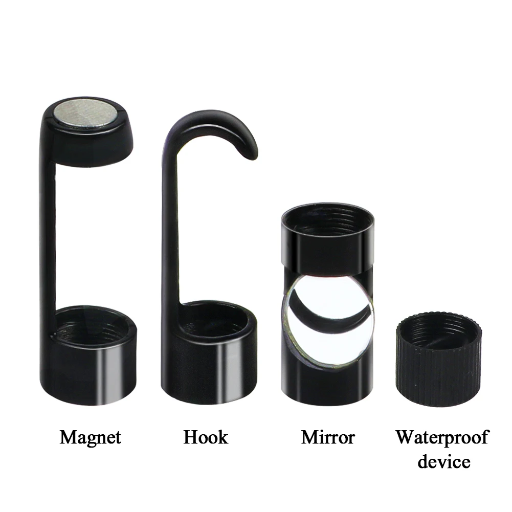 Flexible Hook Magnet Side View Mirror Set for 8mm Depstech Wireless Endoscope Camera Waterproof Soft Cable Inspection | Инструменты