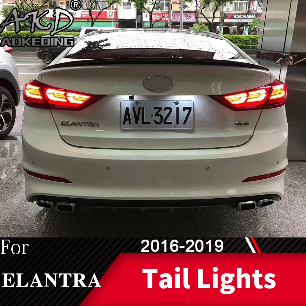 Задний фонарь для автомобиля hyundai Elantra- светодиодный задние фары, противотуманные фары Дневные ходовые огни DRL Тюнинг автомобилей Автомобильные аксессуары