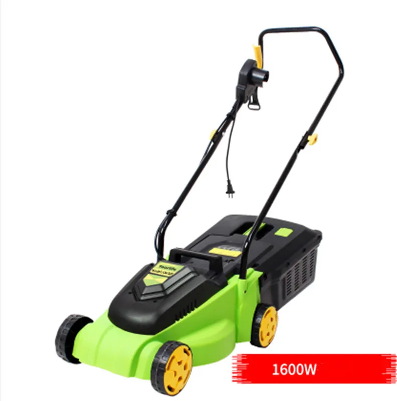 1600W machine Высокое качество 1600 Вт домашняя электрическая газонокосилка трогательные газонокосилки Push-type газонокосилка 230 V-240 V/50Hz 330mm 3300r/min горячая распродажа - Цвет: 1600W machine
