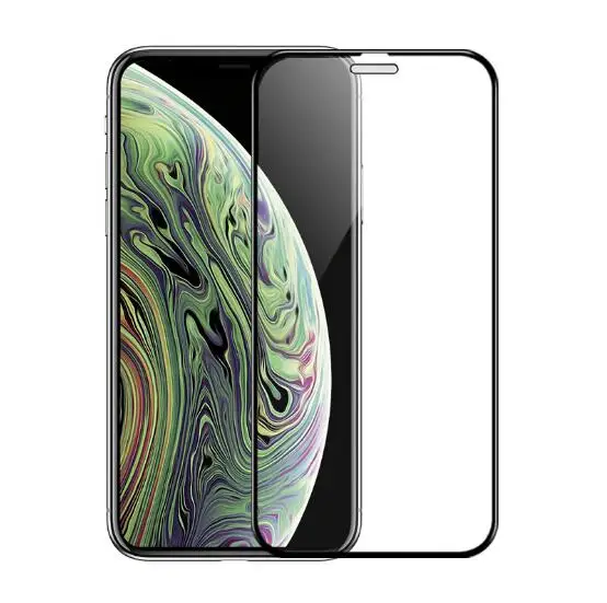 500 шт 9D холодное резьба полное покрытие закаленное стекло для iPhone X XS XR XS MAX 8 7 plus 6 Plus 11pro Премиум Защитное стекло для экрана