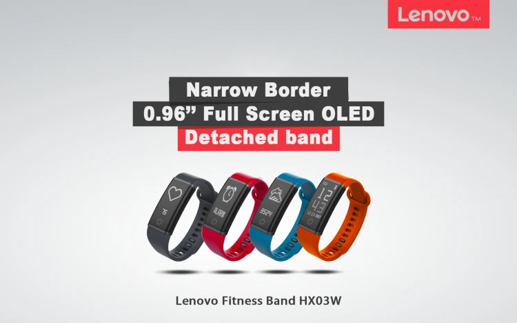 Lenovo фитнес-браслет HX03W IP68 водонепроницаемый смарт-браслет Bluetooth OLED экран монитор сердечного ритма во время сна Шагомер умный Браслет