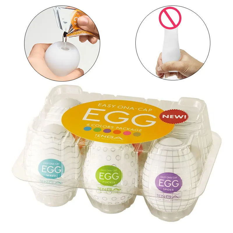 Silicone Tenga EGG Penis Ring Adults Sex Toy For Men Oil Vaginal Real Pussy Simulation Masturbator Dildo Enhancer Dick Sleeve | Красота и