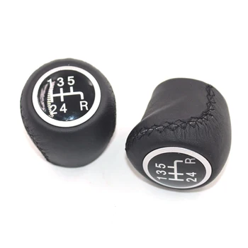 

For Fiat Grande Punto 5 Speed leather gear knob 55344881 5 Speed MT Car Gear Shift Knob Sports Lever Handball