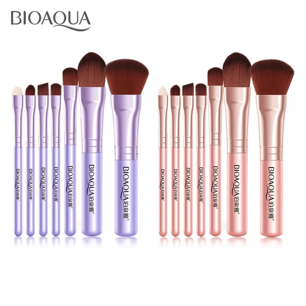 Набор профессиональных женских кистей для макияжа лица BIOAQUA Beauty 7 шт. косметика