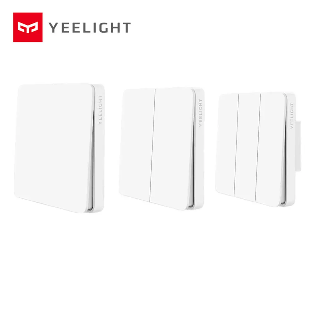 Yeelight-Interruptor de pared Mijia Slisaon, control dual abierto, 2 modos flex, para lámpara inteligente