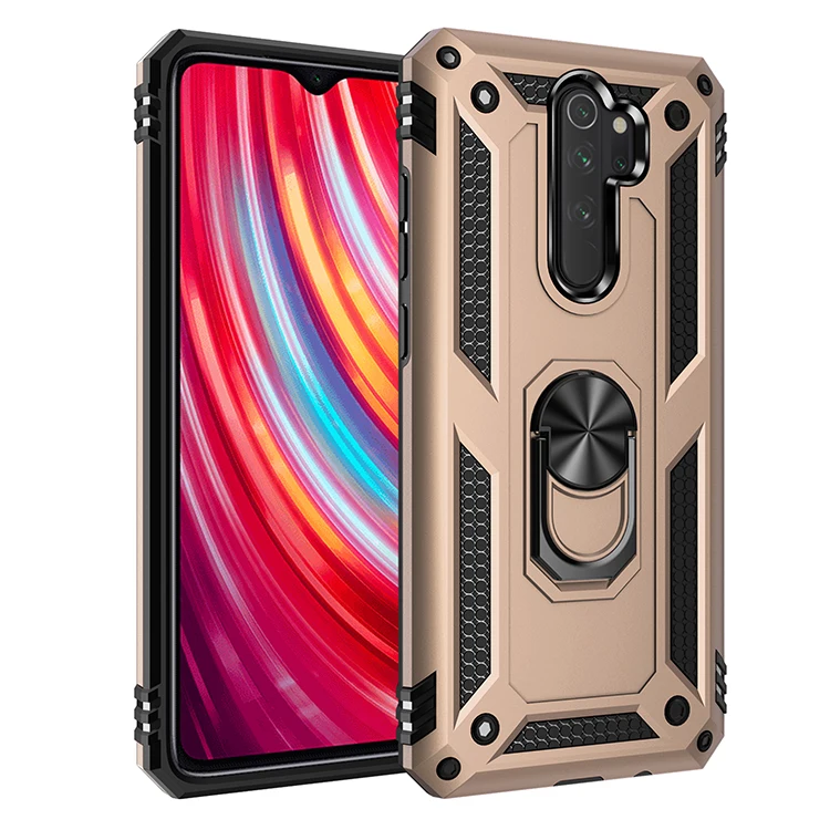 Для Red mi Note 8 Pro Чехол Броня автомобильное магнитное крепление чехол для Xiaomi mi Note 9, 10 лет, A3 Lite 9T CC9 CC9e Red mi Note 7 8 K20 Pro 7A 8A чехол - Цвет: Золотой