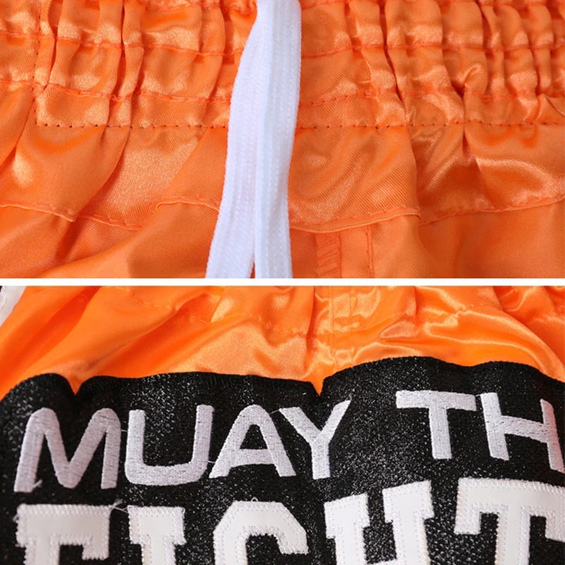 Muay Thai Shorts Men Embroidery Sports Fitness Fighting Kickboxing Short Pants Women Kids Sanda MMA Boxeo Trunks MMA Shorts