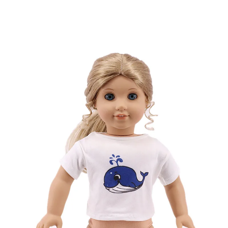 인형 아이템 의류 액세서리, 두 번째 43cm 반값 미국 18 인치 소녀 인형 무료 배송 셔츠