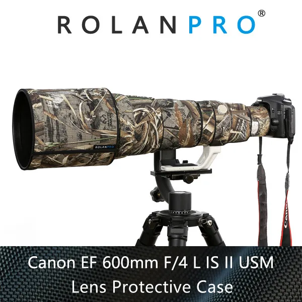 ROLANPRO Waterproof Lens Cover for Canon RF 200-800mm F6.3-9 is USM Camouflage Rain Cover-#18