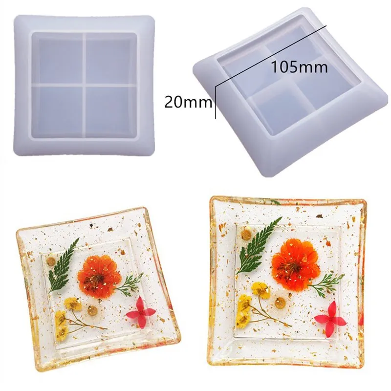 DIY Crystal Silicone Mold - Three-Layer Decorative Fruit and Tea Plate