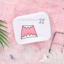 1x Унисекс Анти-пыль хлопок маска для лица узор белая маска милый Половина лица рот