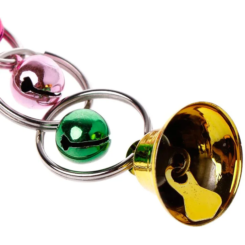 Parrot Toy 1Pc Ring Bell Hanging Swing Chain Bird Accessories