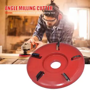 

Power Wood Carving Disc Angle Grinder Woodworking Turbo Round/Plane For 16mm Aperture Angle Grinder Attachment Milling Cutter