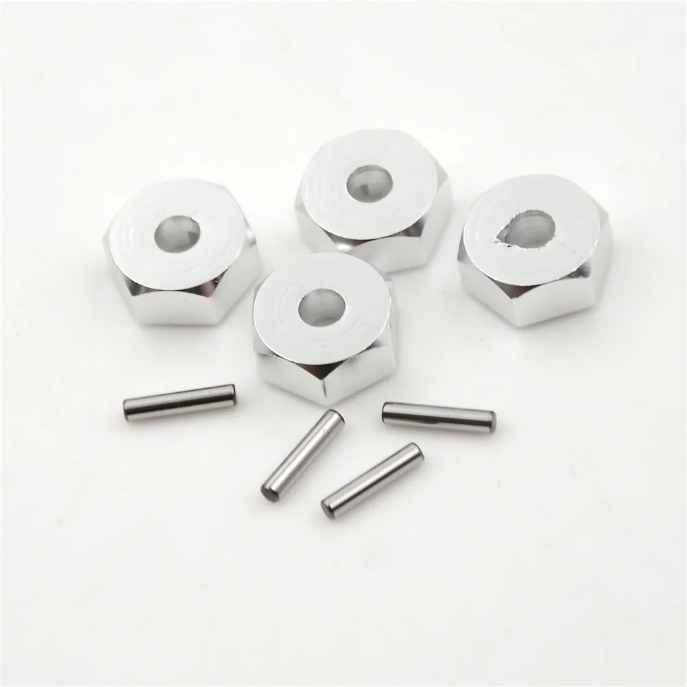 NEW RC 1:10 5MM Thickness 12mm Wheel HEX 5.0 Hubs Drive Adaptor Pins & Screws