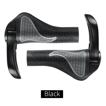 

1 Pair MTB Bike Grips Anti-Skid Ergonomic Bicycle Grips Bike Bar ends Handlebars Rubber Push On Bicycle Parts