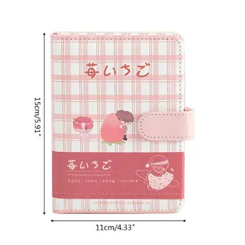 

Kawaii Strawberry Planet A6 Notebook Notepad Leather Diary Journal Schedule Book E65A
