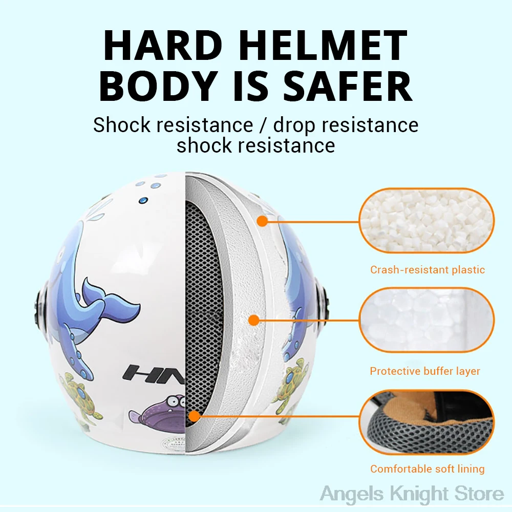 Yellow Children Motorcycle Helmet Capacete Moto Winter Kids Full Face Riding Motocross Helmet Cascos Para Moto Motorbike Helmets