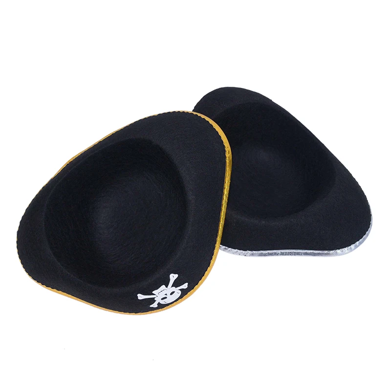 Print Skull Children / Adult Pirate Hat Cosplay Costume Cap Halloween Masquerade Party Performance Pirate Captain Hat Props party hat yacht captain hat halloween witch hat