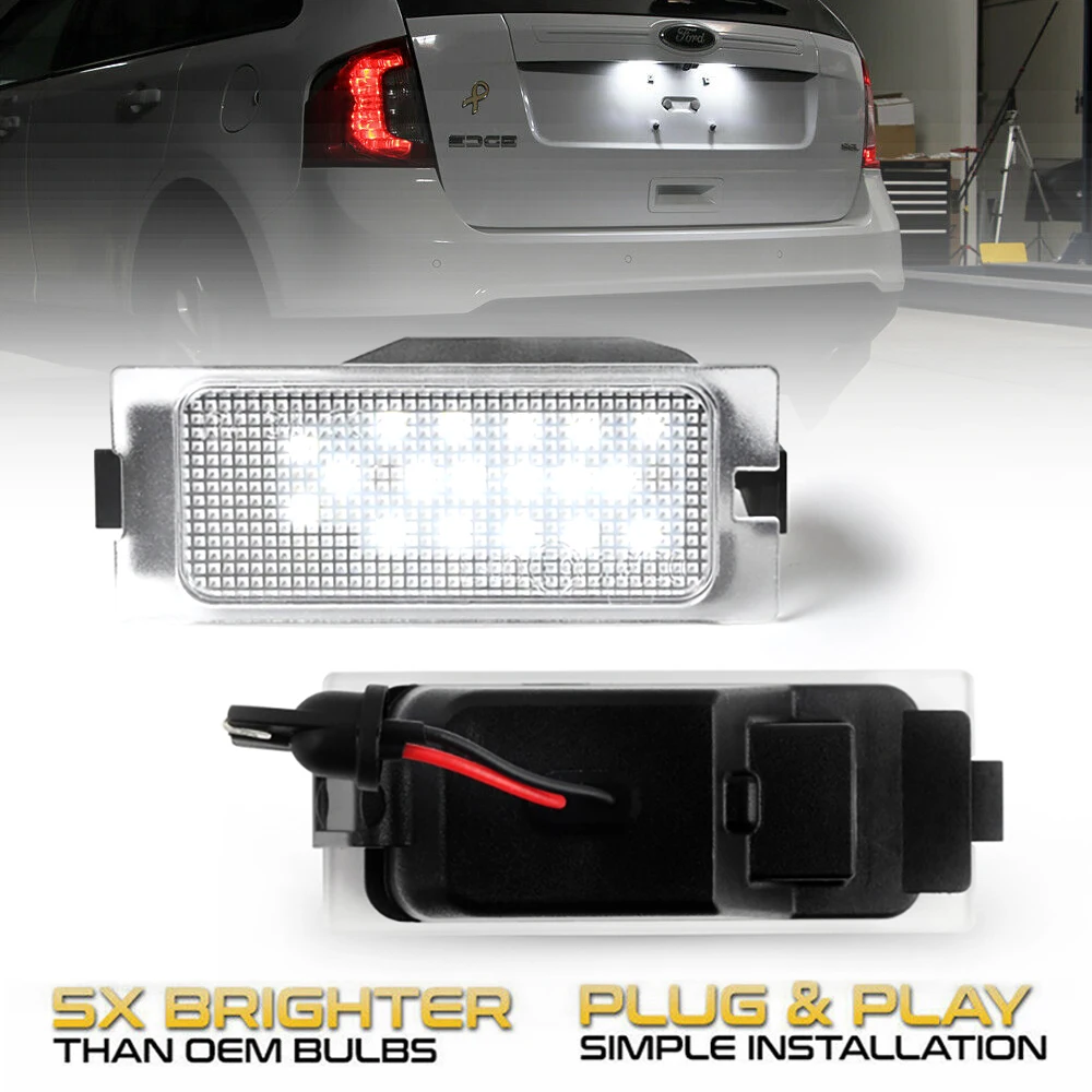 2 Pezzi Nessun Errore Auto Led Luce Targa Lampade Per Ford Escape Mk2 08-12 Edge Mk1 07-14 Mercury Mariner Oem # 7T4Z13550A