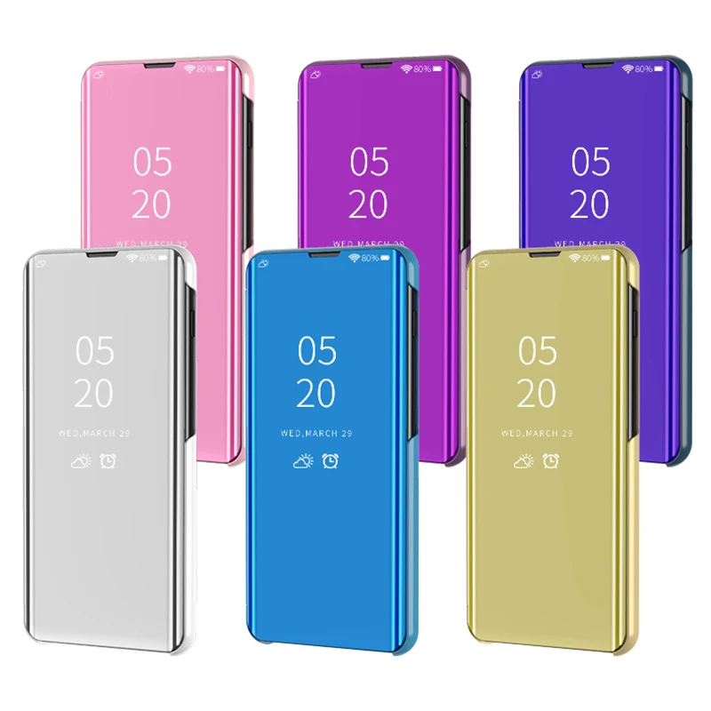 Вид умный зеркальный флип чехол для huawei Honor 20 9X Pro 20i 10i 9i V10 играть 8C 8A 8S вид