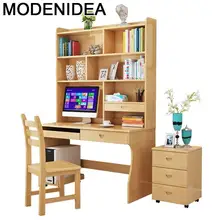 

Dobravel Standing Bed Mesa Escritorio Stand Tafel Office Biurko Retro Wood Computer Laptop Tablo Desk Table With Bookshelf