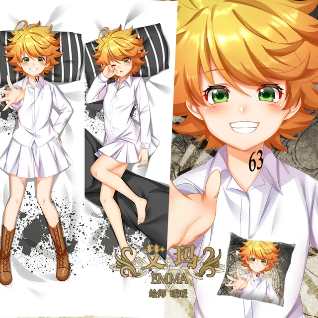 Emma The Promised Neverland Dakimakura Anime Body Pillow Case 93055 Female  –