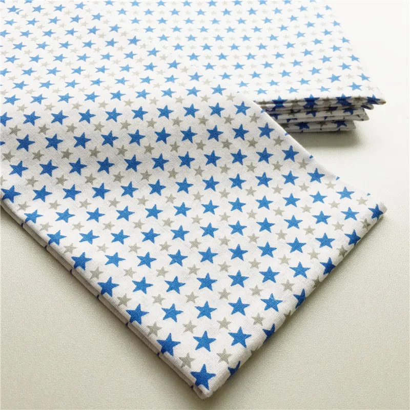 100% Cotton Fabric Cuted Blue and Gray Design Tecido Home Textile Scrapbooking Tissue Cloth for Doll's DIY Decoration Patchwork|textile wire|cloth