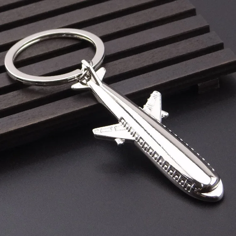 

Small Aircraft Key Buckle Originality Metal Aircraft Key Chain Civil Aviation Advertisement Propaganda Give Anniversary Gift