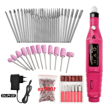 

Professional Machine Electric Nail Drill Bits Set Mill Cutter Nail Art Sanding File Gel Polish Remover Ceramic Cutter