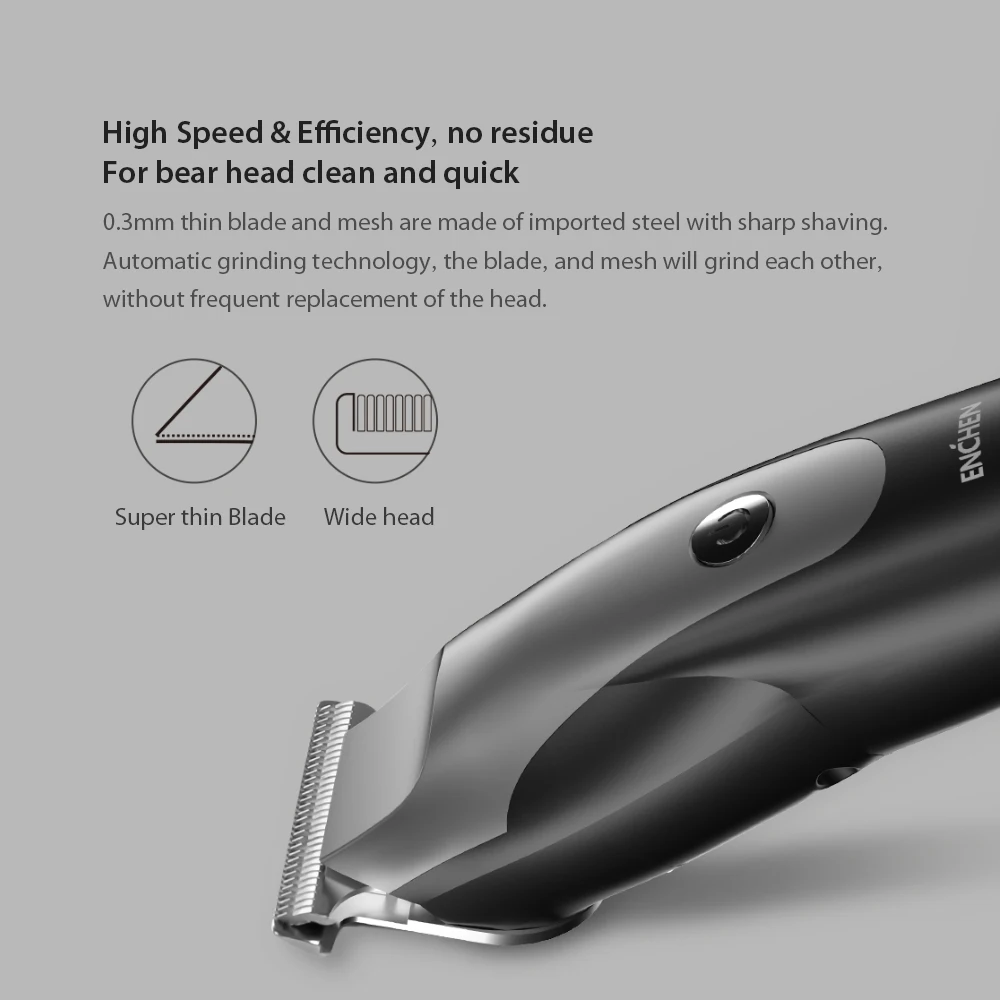 XIAOMI ENCHEN Hummingbird электрическая машинка для стрижки волос USB портотивная Зарядка для бритвы Триммер для волос с 3 гребнями для волос парикмахерский стиль для мужчин