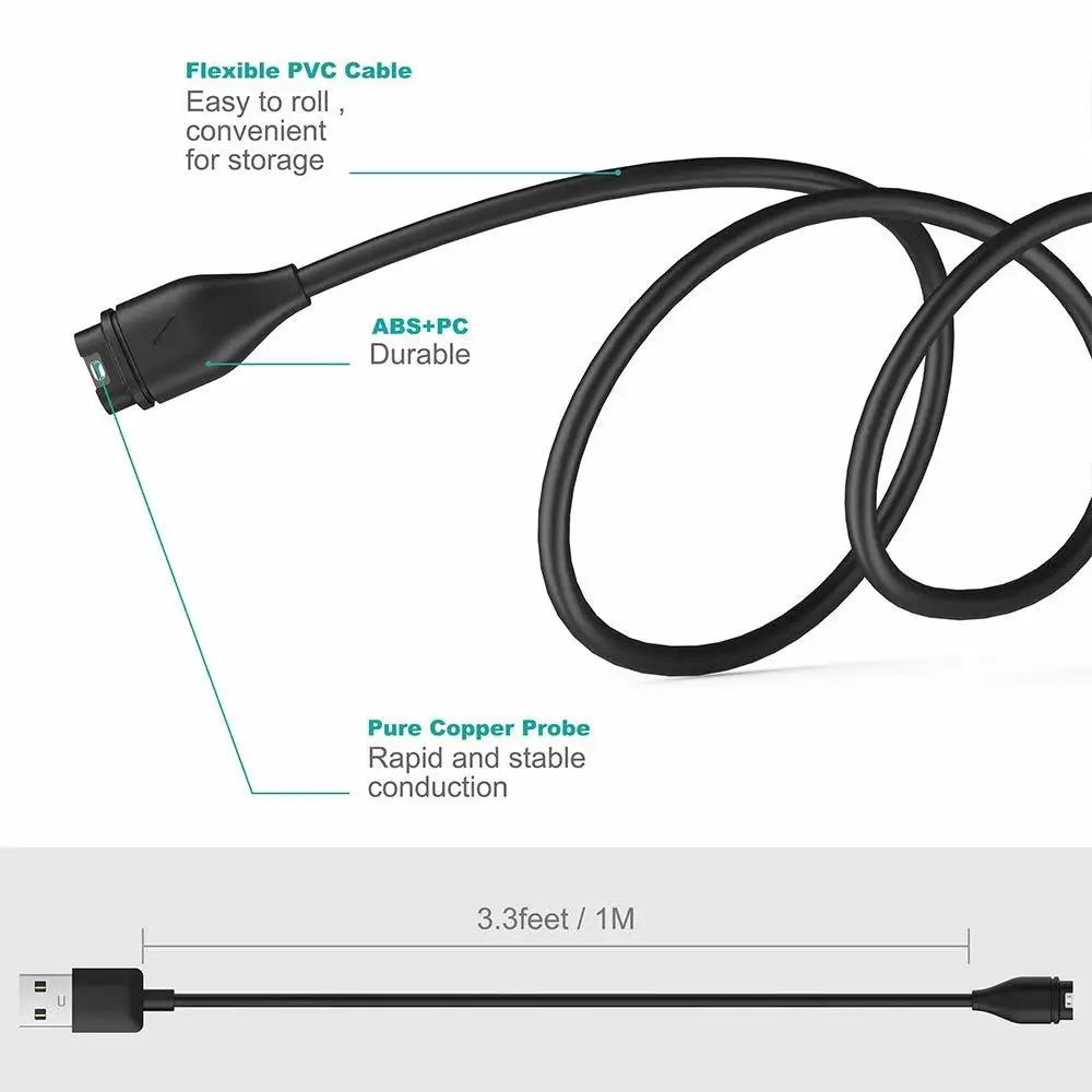 รูปสินค้า สายชาร์จ USB Type-C กันฝุ่น สำหรับ Garmin รุ่นต่างๆ