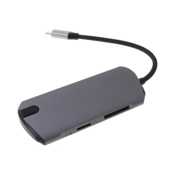 

6-in-1 USB Hub Type C to USB 3.0 Power Adapter Usb C Splitter HUB Adapter